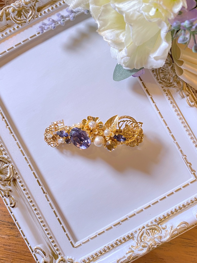 北の国イメージのバレッタ