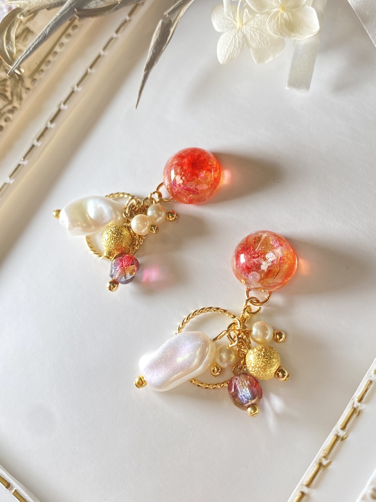 まほやく 各国イメージピアス/イヤリング 花波タイプ