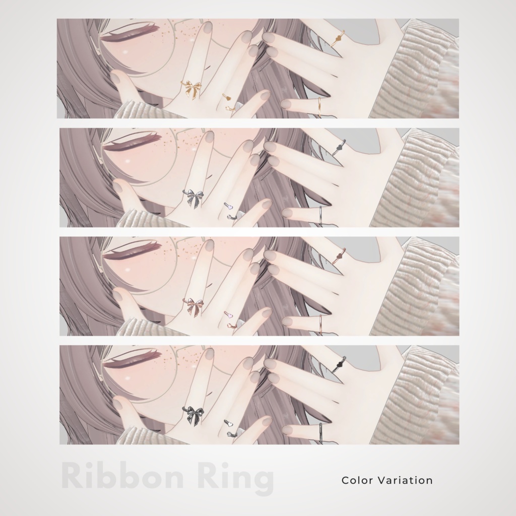【FREE】Gift Ribbon Ring【#andMILKvrc】