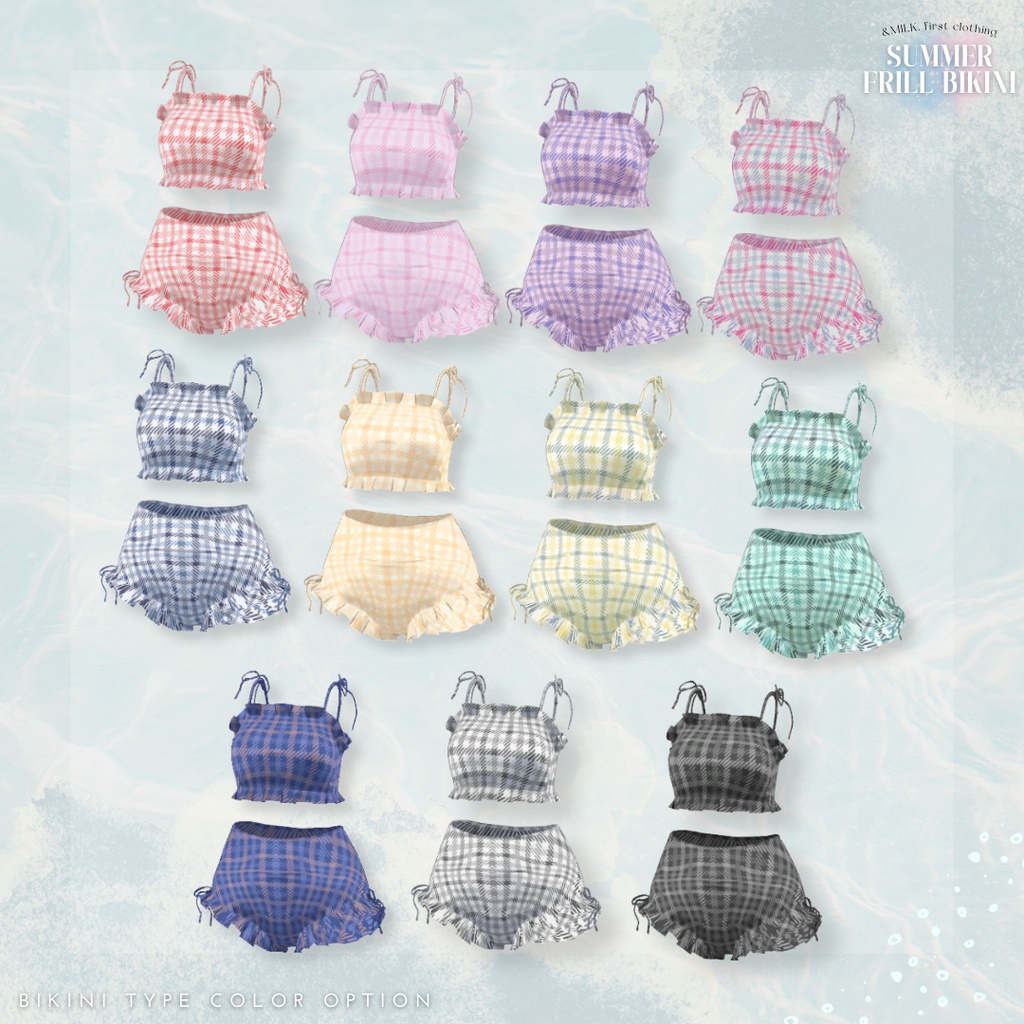 2アバター対応🤍Summer Frillbikini【#andMILKvrc】