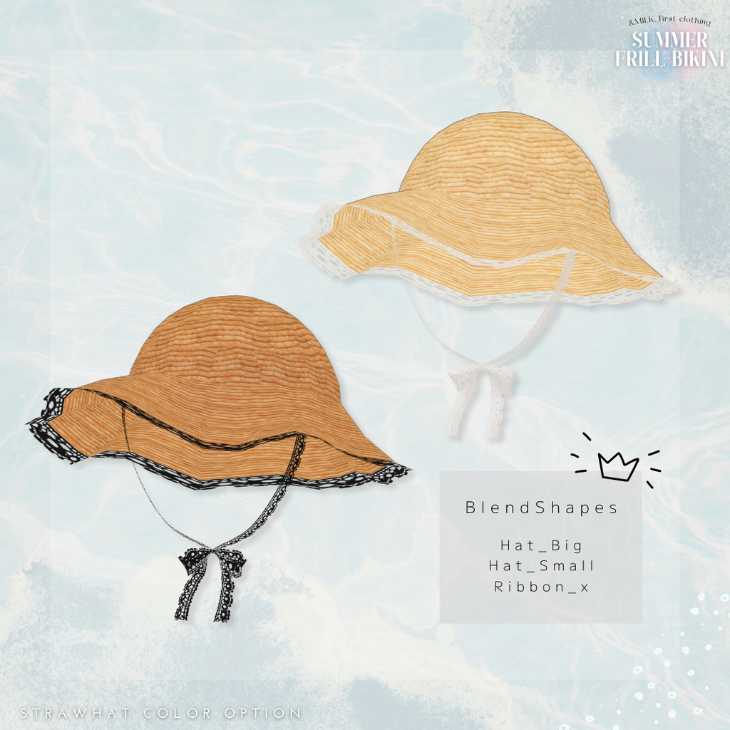 2アバター対応🤍Summer Frillbikini【#andMILKvrc】