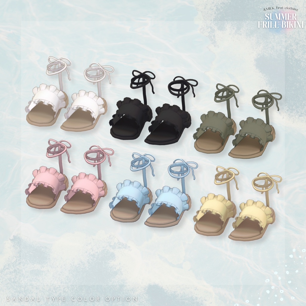 2アバター対応🤍Summer Frillbikini【#andMILKvrc】