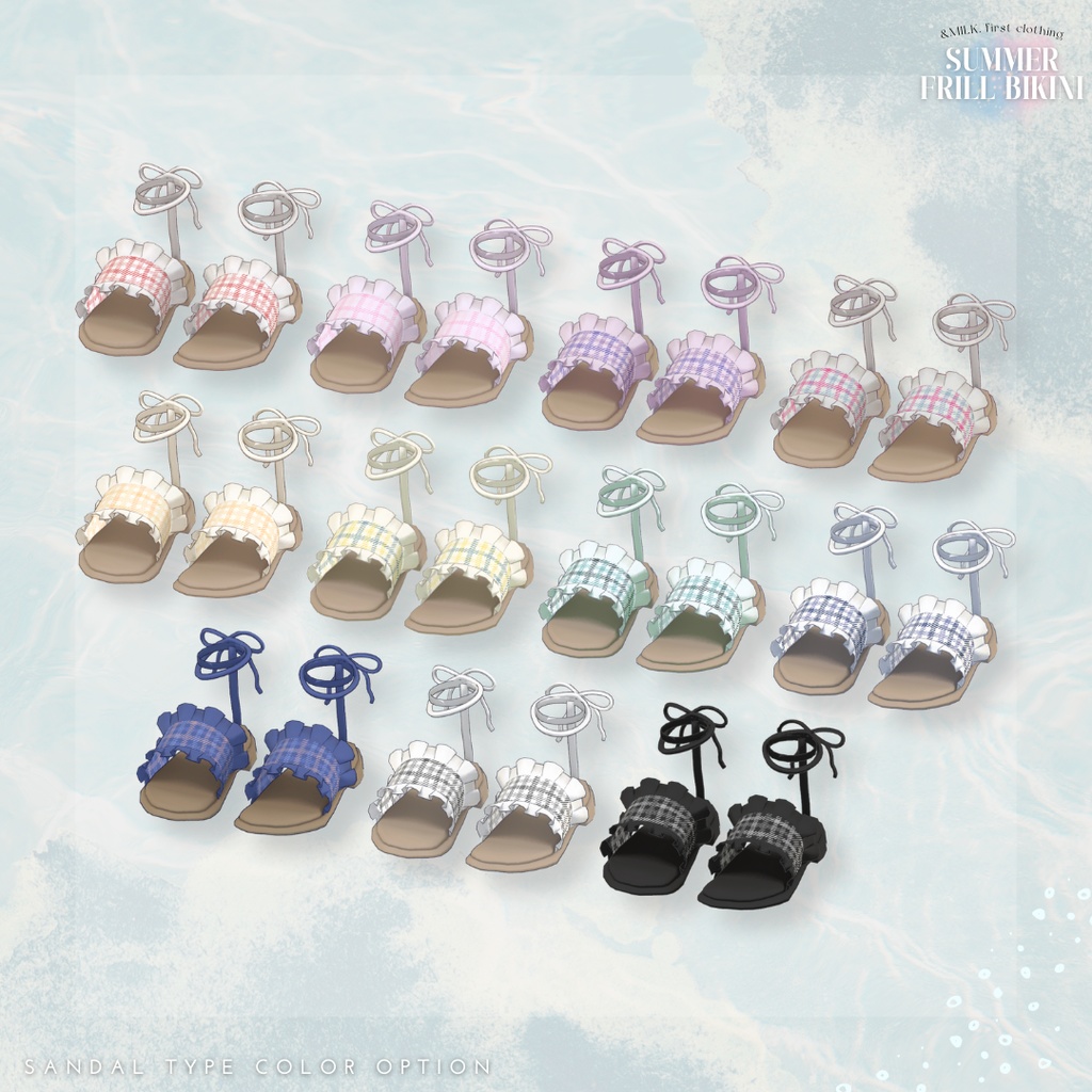 2アバター対応🤍Summer Frillbikini【#andMILKvrc】