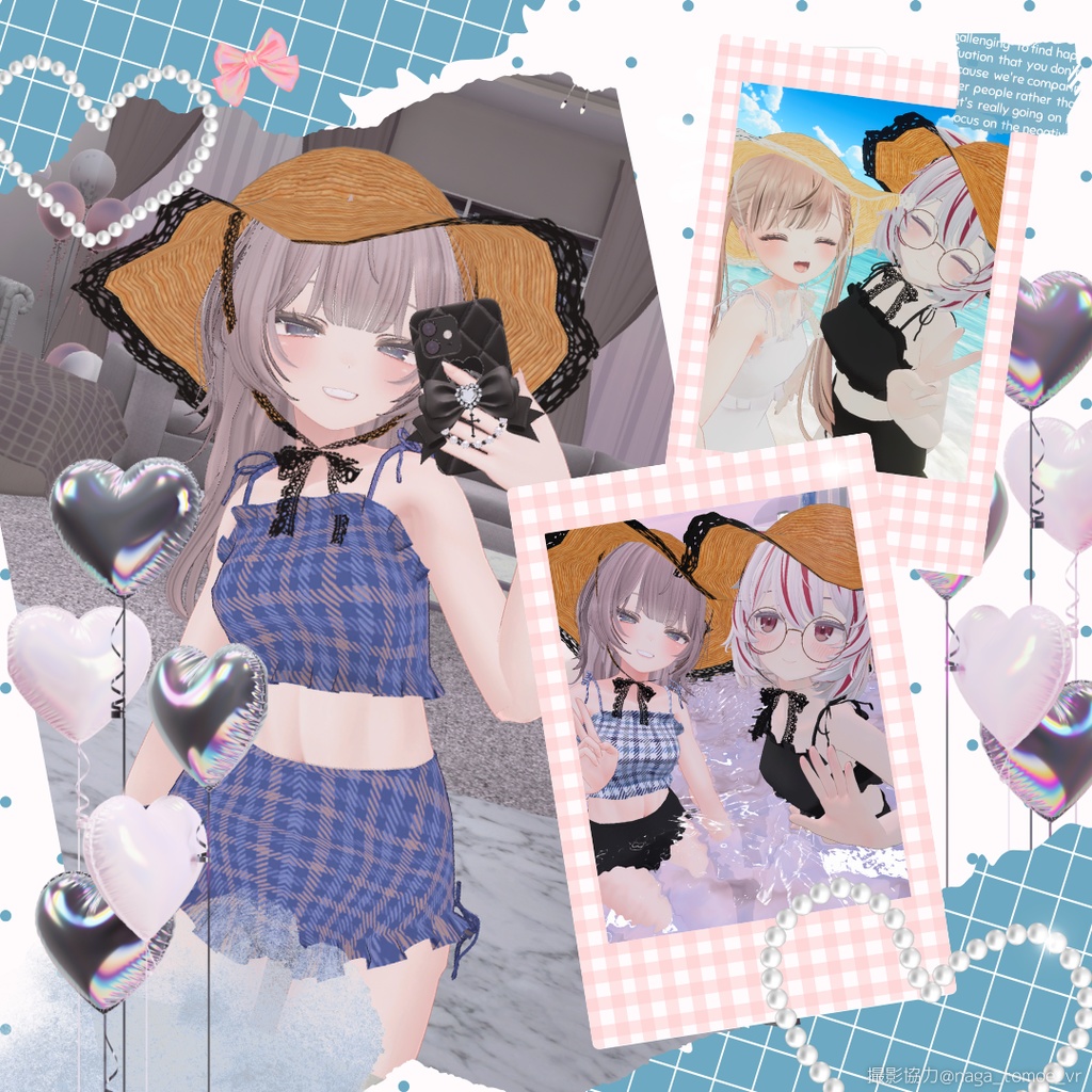 2アバター対応🤍Summer Frillbikini【#andMILKvrc】