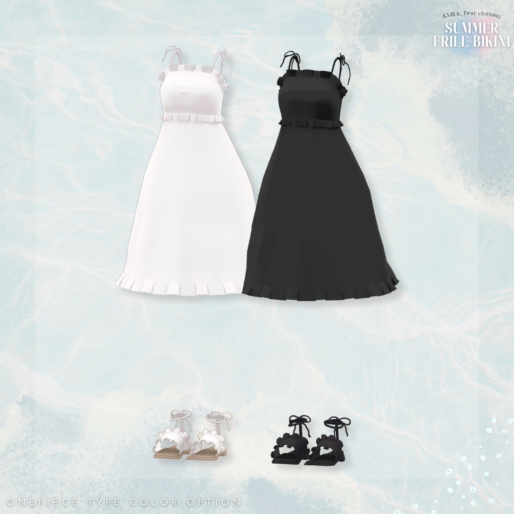 2アバター対応🤍Summer Frillbikini【#andMILKvrc】