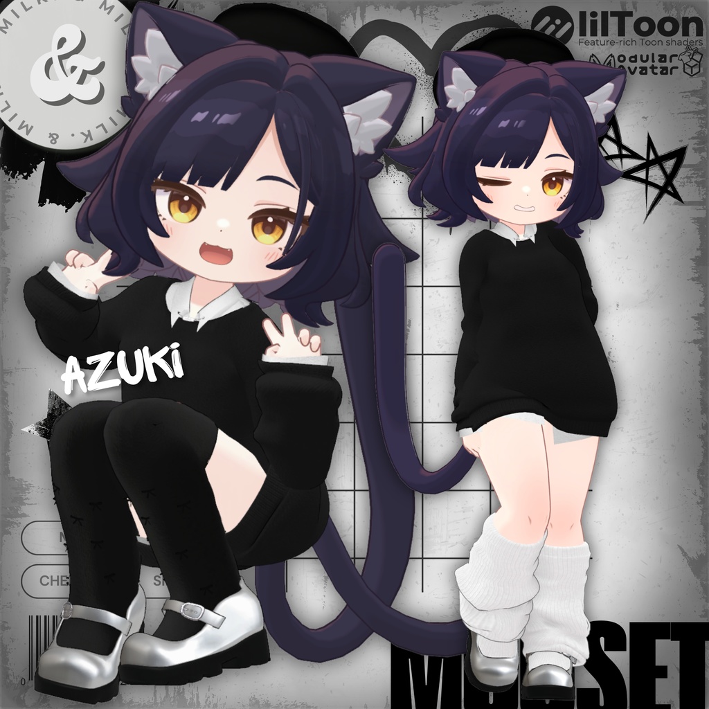 【11アバター対応】MuuSet【#andMILKvrc】