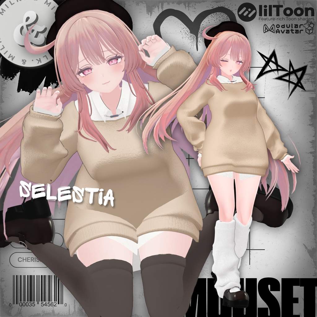 【11アバター対応】MuuSet【#andMILKvrc】