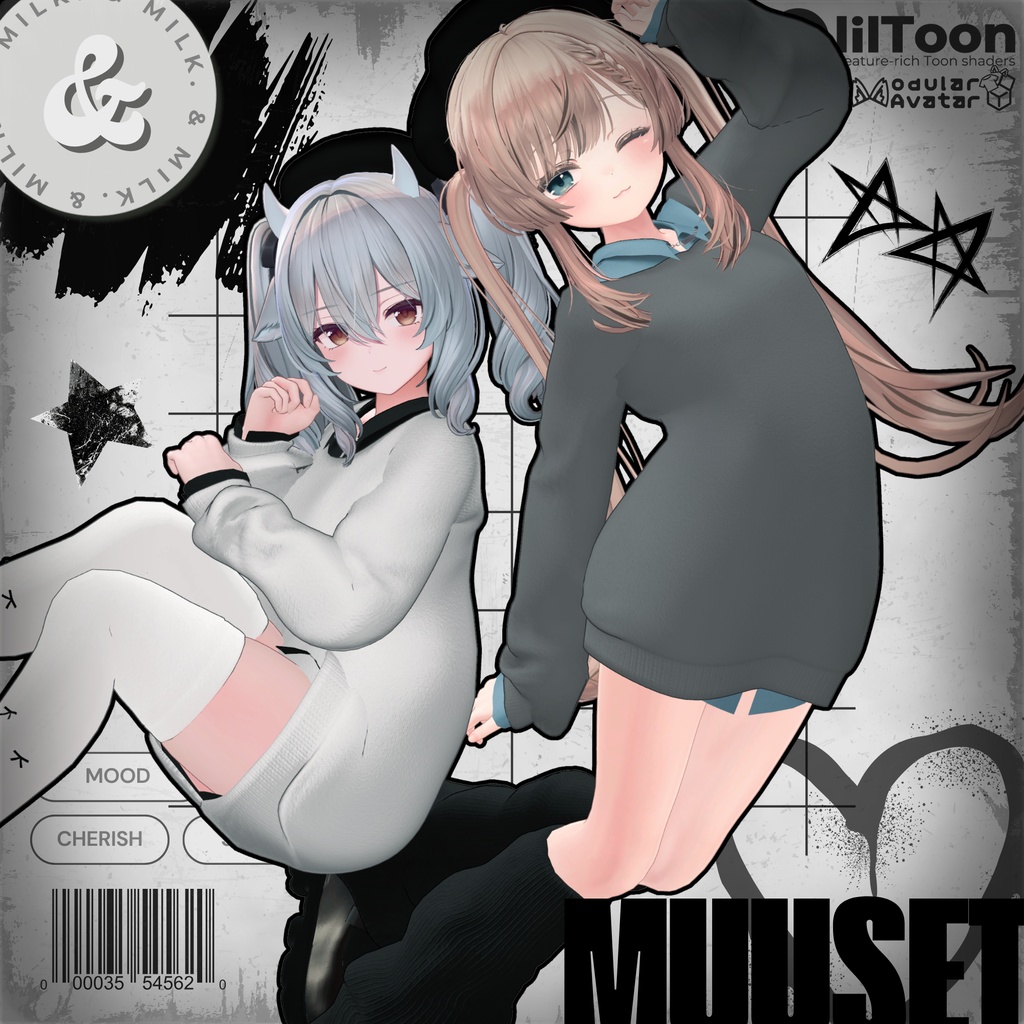 【11アバター対応】MuuSet【#andMILKvrc】