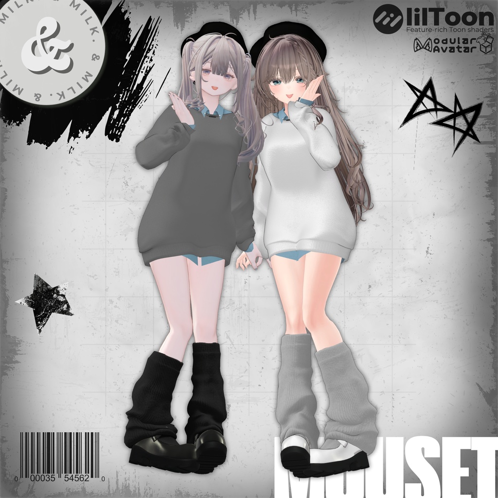 【11アバター対応】MuuSet【#andMILKvrc】