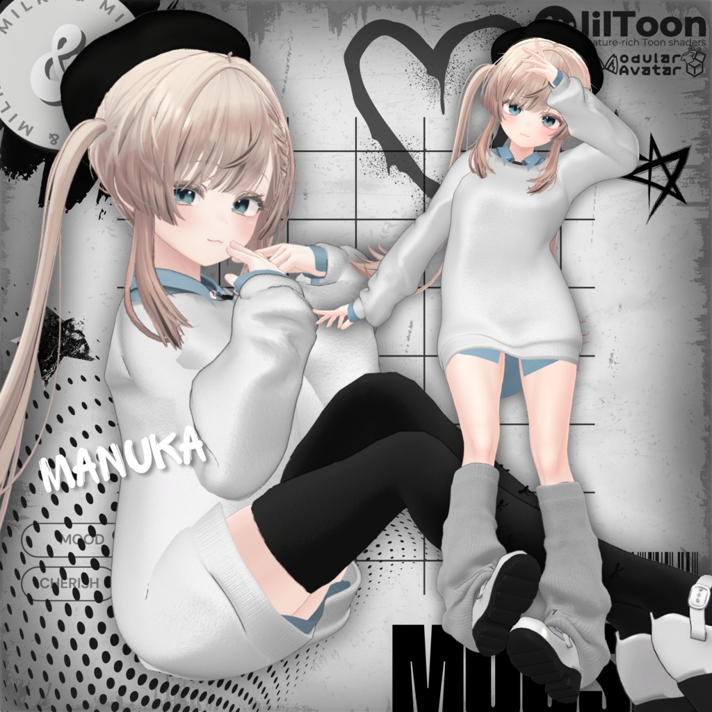 【11アバター対応】MuuSet【#andMILKvrc】