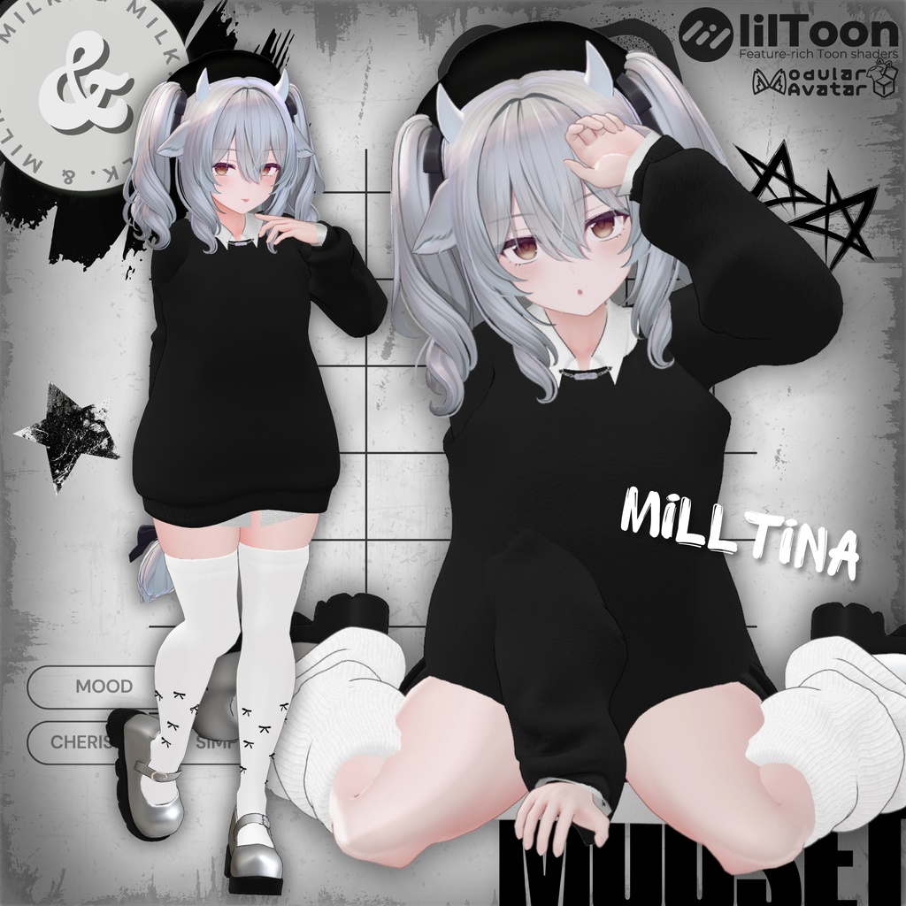 【11アバター対応】MuuSet【#andMILKvrc】