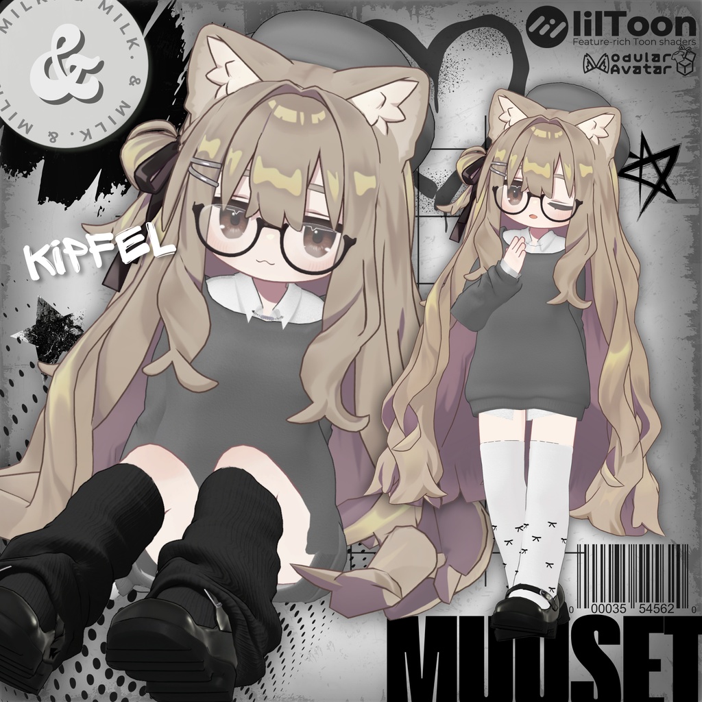 【11アバター対応】MuuSet【#andMILKvrc】