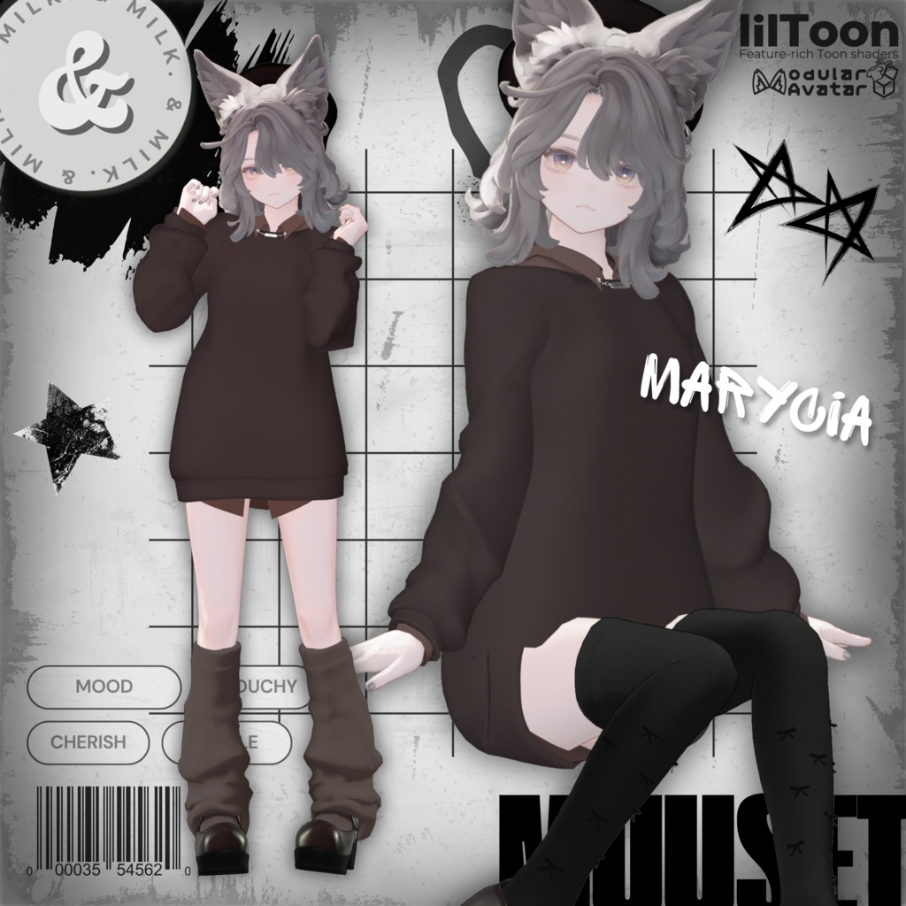 【11アバター対応】MuuSet【#andMILKvrc】