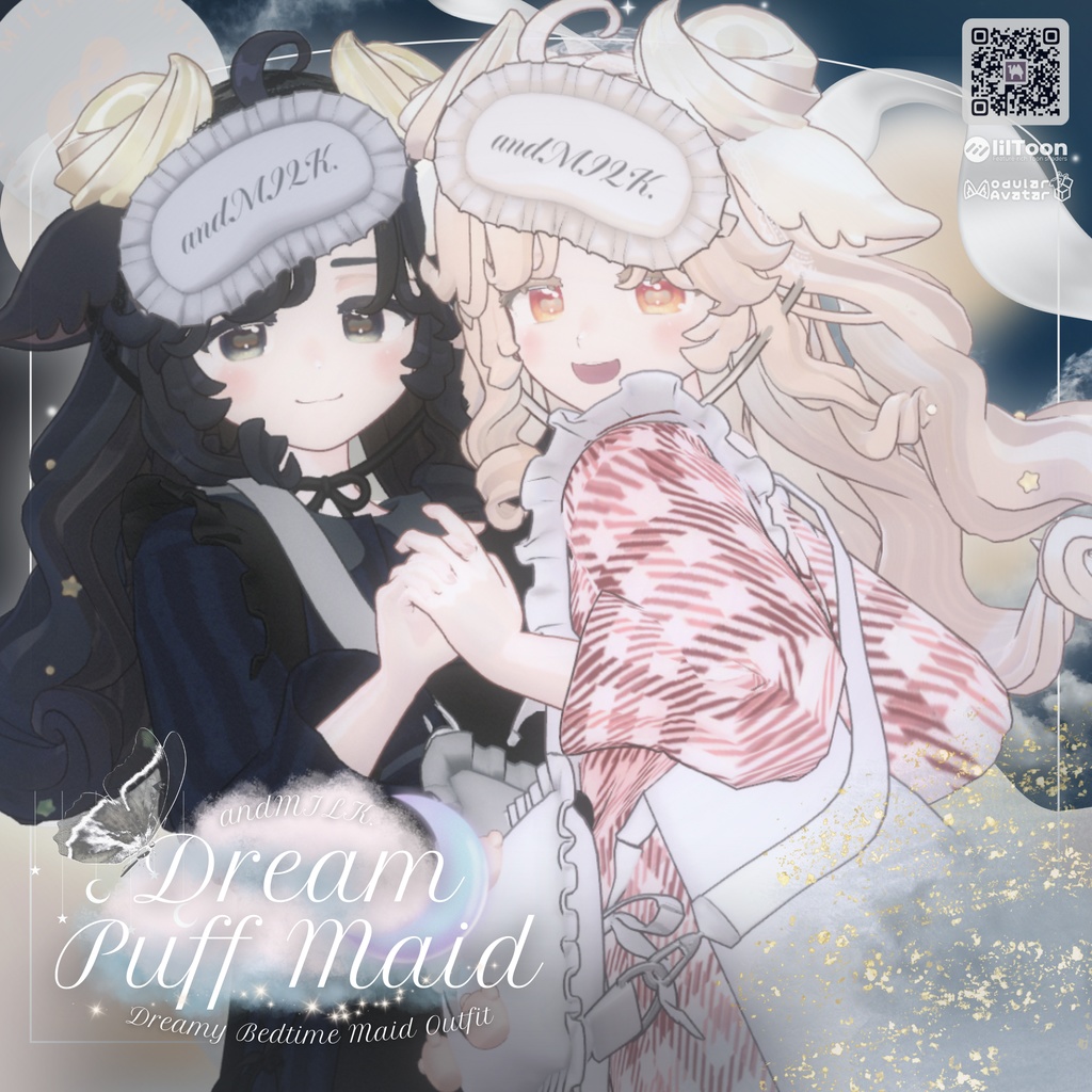 SALE✨🐏【5アバター対応】Dream Puff Maid【#andMILKvrc】
