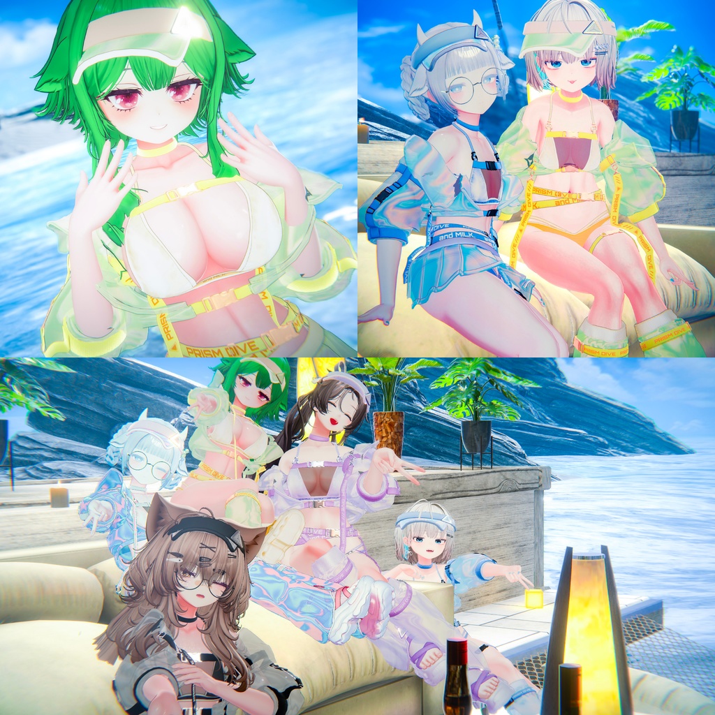 【15アバター対応】𝐏𝐑𝐈𝐒𝐌 𝐃𝐈𝐕𝐄【#andMILKvrc】