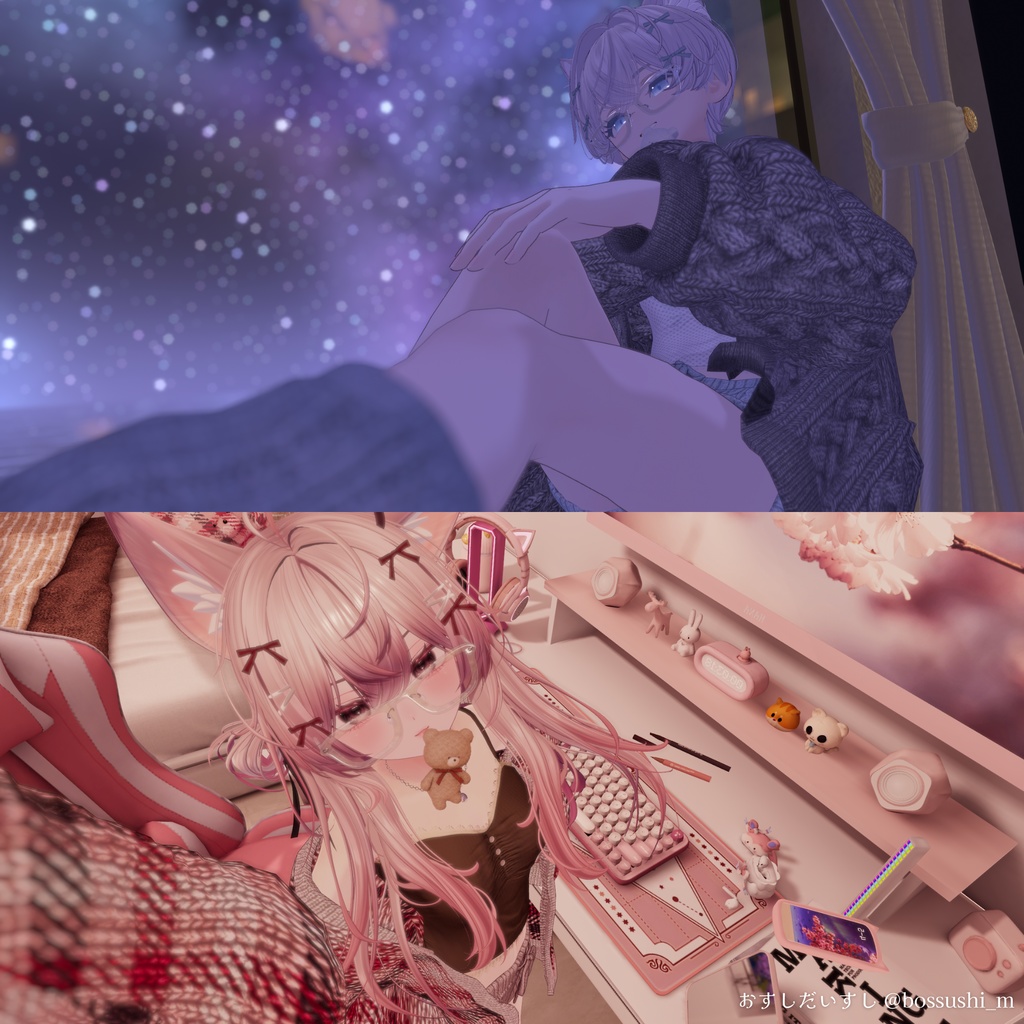 【複数アバター対応】𝙼𝚒𝚕𝚔𝚝𝚘𝚞𝚌𝚑𝙱𝚎𝚊𝚛【#andMILKvrc】