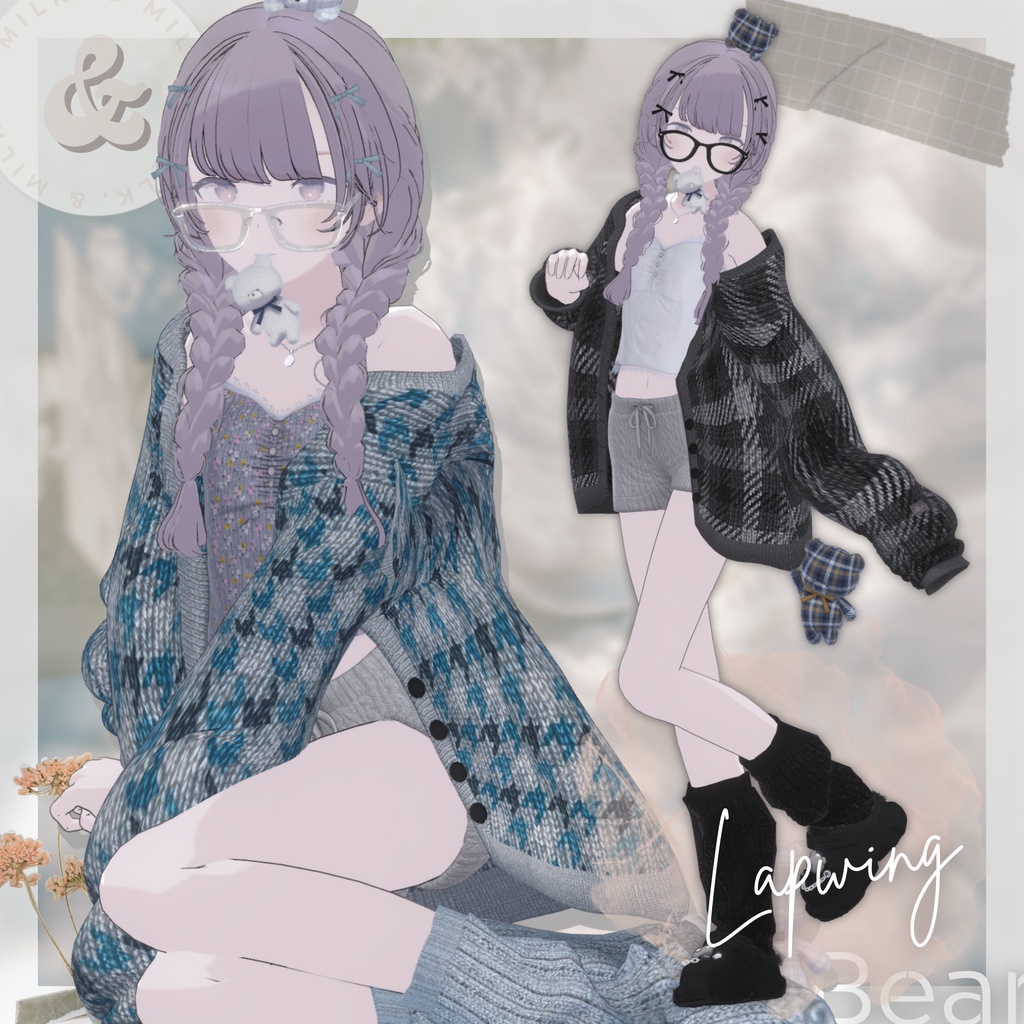 SALE✨【複数アバター対応】𝙼𝚒𝚕𝚔𝚝𝚘𝚞𝚌𝚑𝙱𝚎𝚊𝚛【#andMILKvrc】