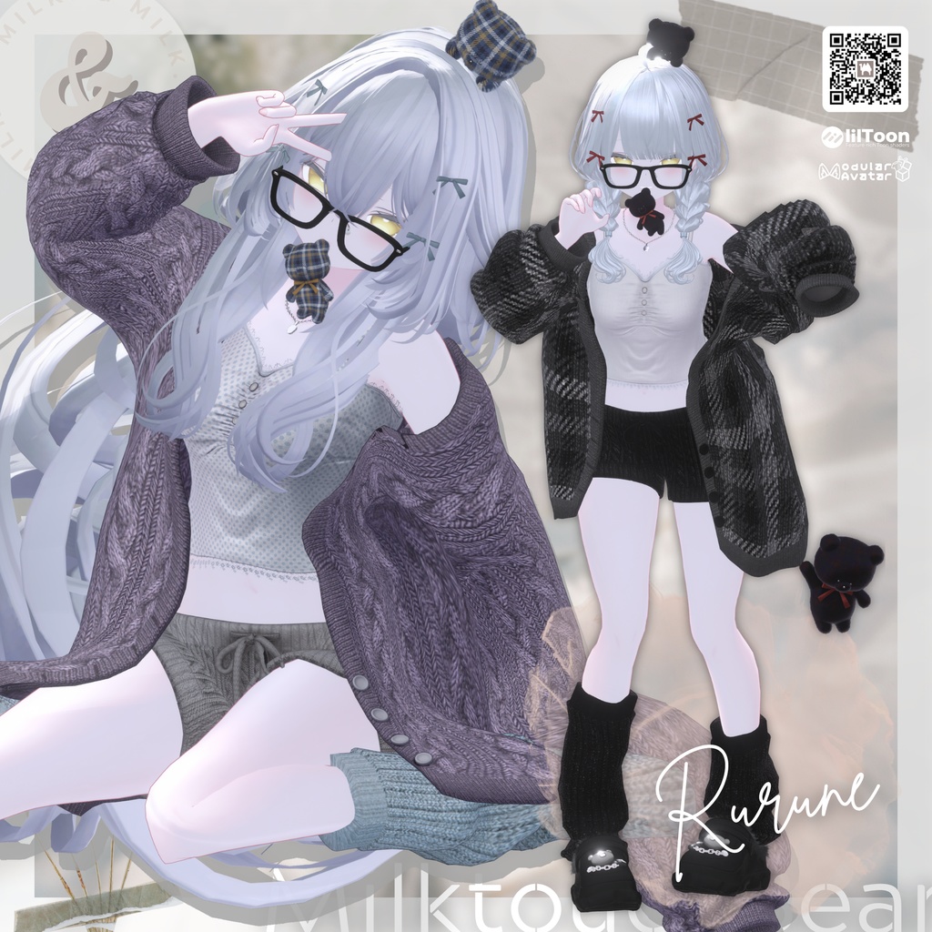 【複数アバター対応】𝙼𝚒𝚕𝚔𝚝𝚘𝚞𝚌𝚑𝙱𝚎𝚊𝚛【#andMILKvrc】