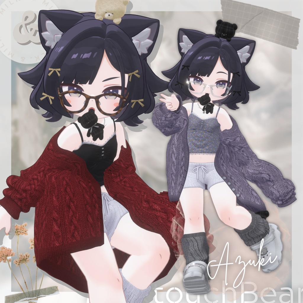 【複数アバター対応】𝙼𝚒𝚕𝚔𝚝𝚘𝚞𝚌𝚑𝙱𝚎𝚊𝚛【#andMILKvrc】