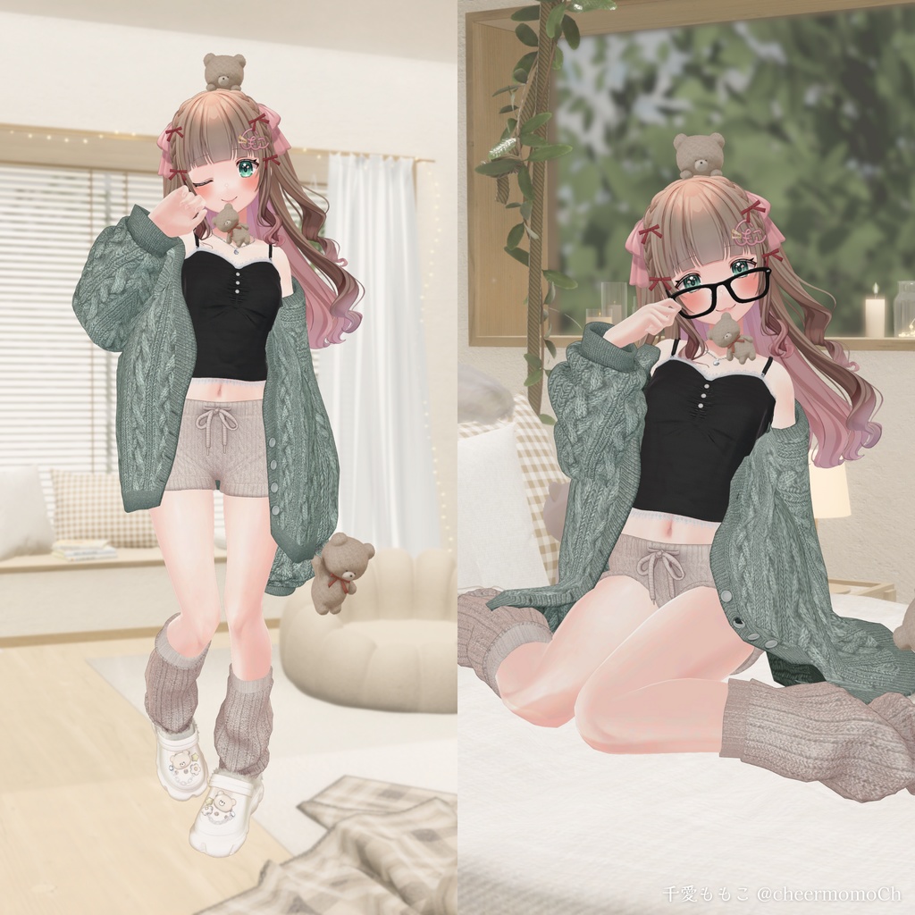 【複数アバター対応】𝙼𝚒𝚕𝚔𝚝𝚘𝚞𝚌𝚑𝙱𝚎𝚊𝚛【#andMILKvrc】