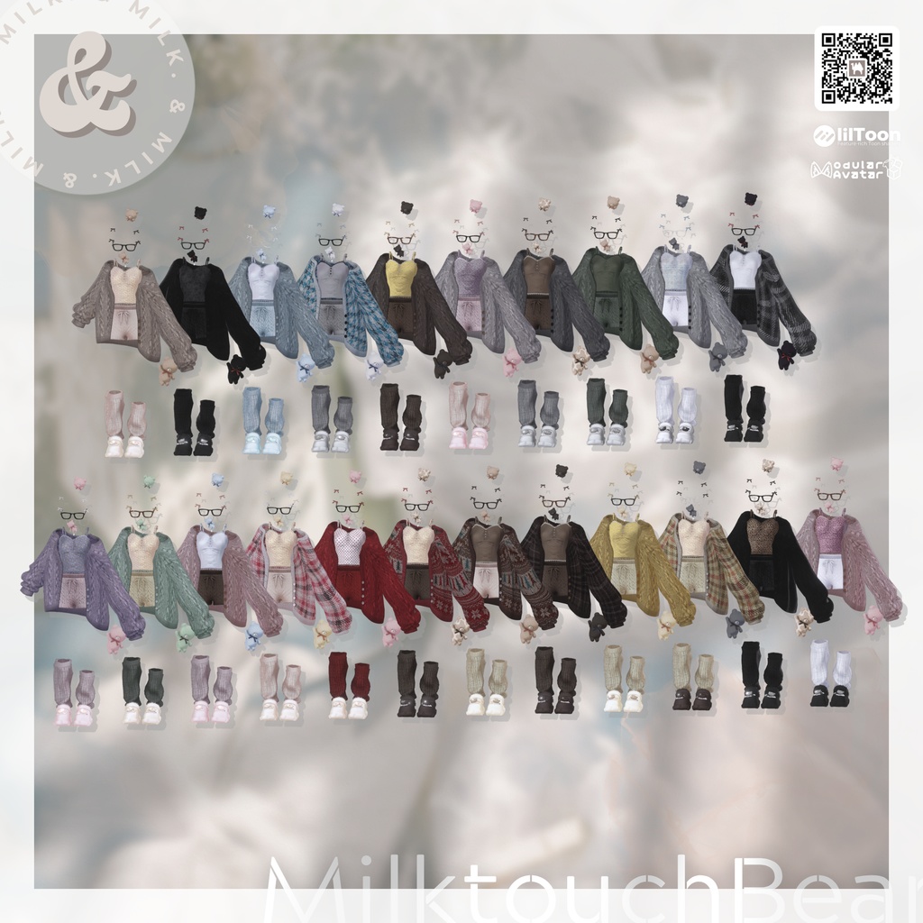 【複数アバター対応】𝙼𝚒𝚕𝚔𝚝𝚘𝚞𝚌𝚑𝙱𝚎𝚊𝚛【#andMILKvrc】