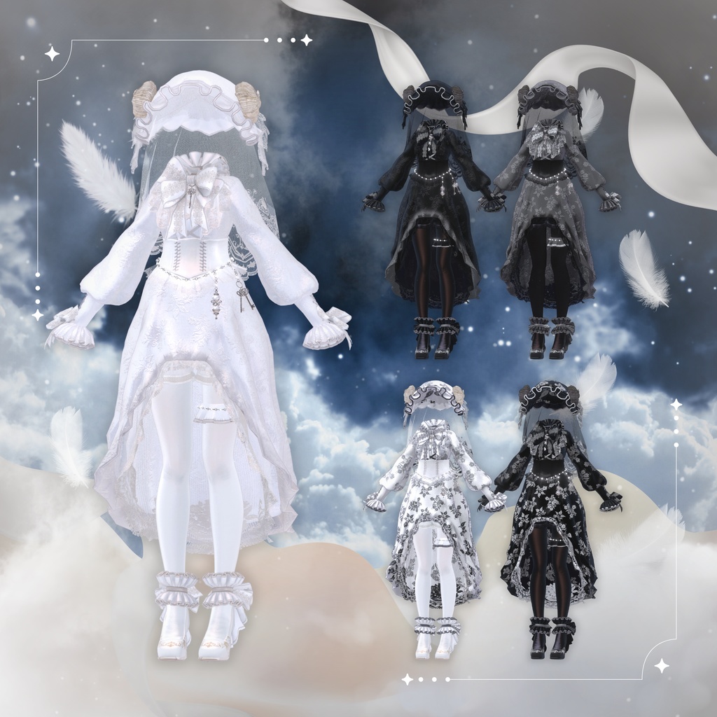 【複数アバター対応】Dreamy Sheep【#andMILKvrc】