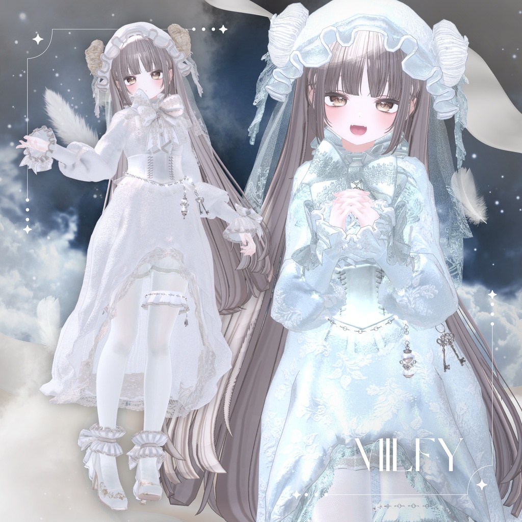 【複数アバター対応】Dreamy Sheep【#andMILKvrc】