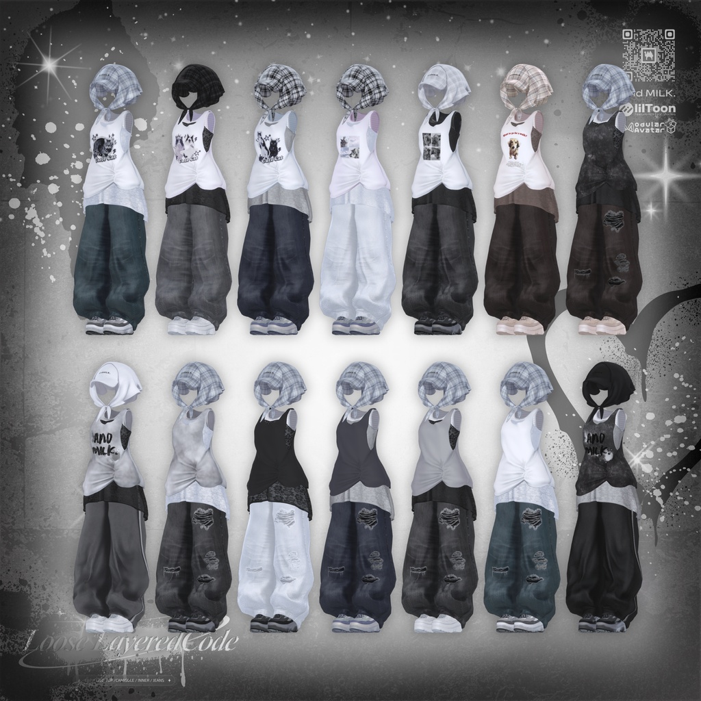 【複数アバター対応】Loose Layered Code【#andMILKvrc】