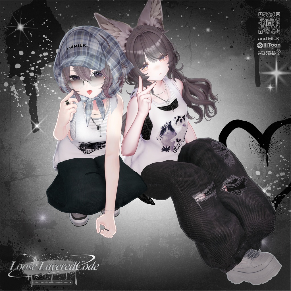 【複数アバター対応】Loose Layerd Code【#andMILKvrc】
