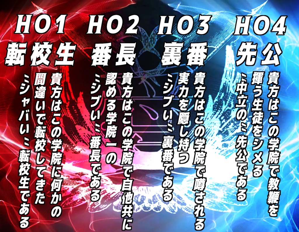 クトゥルフ神話TRPGシナリオ「聖愛琉覇座亞弩学院~番長の絆~」