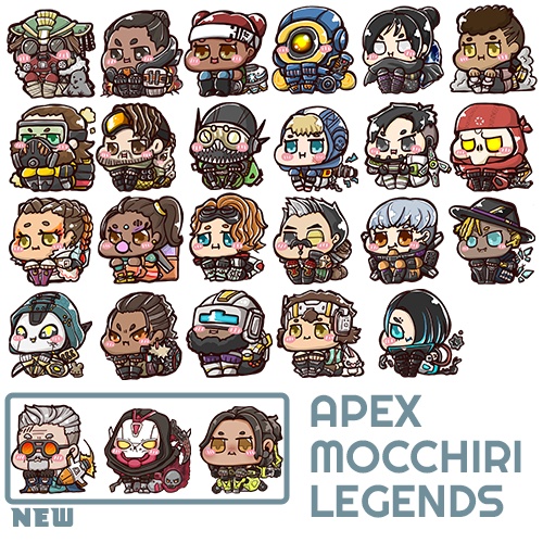 MOCCHIRI LEGENDS - 37mm角丸缶バッジ