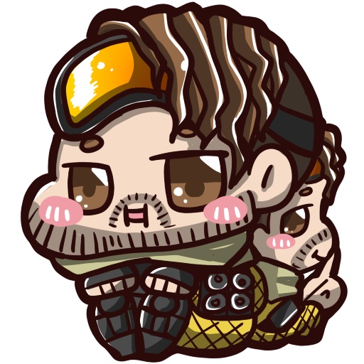 MOCCHIRI LEGENDS - 37mm角丸缶バッジ