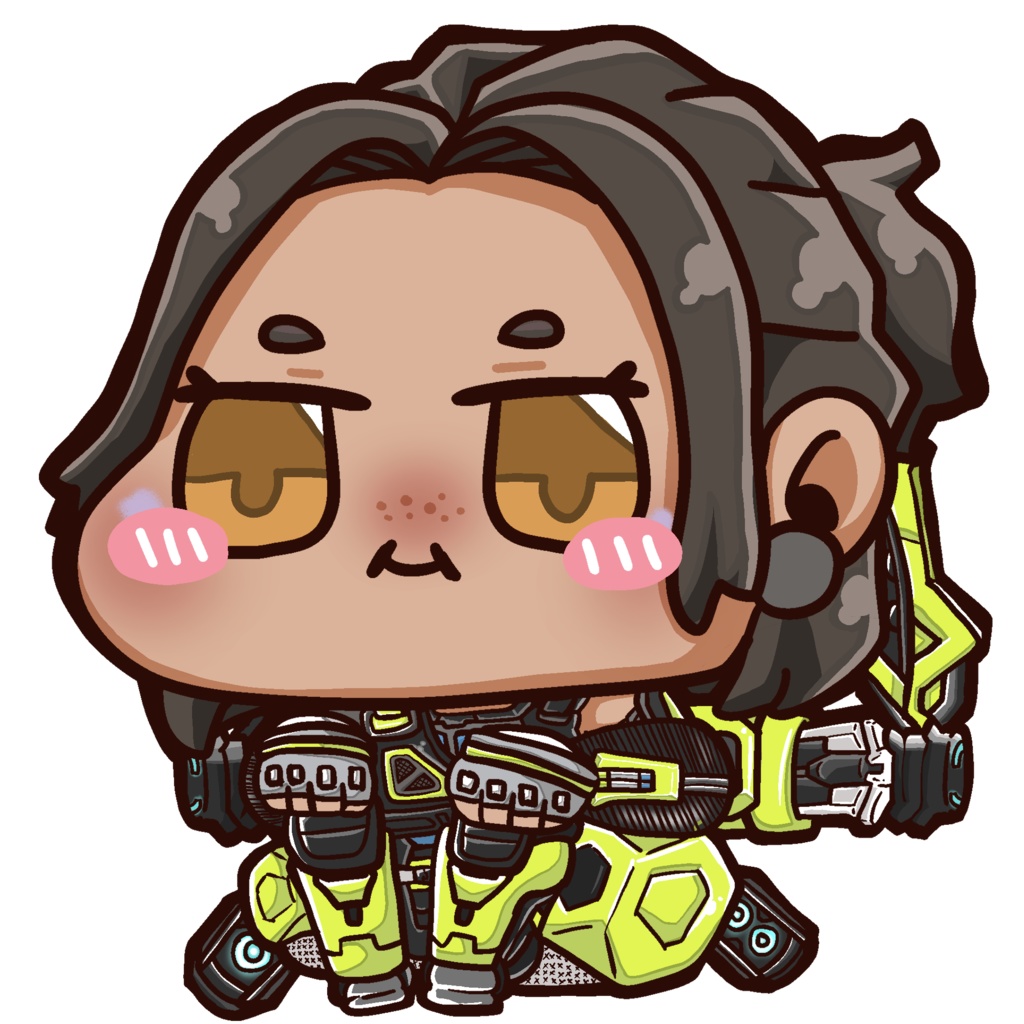 MOCCHIRI LEGENDS - 37mm角丸缶バッジ