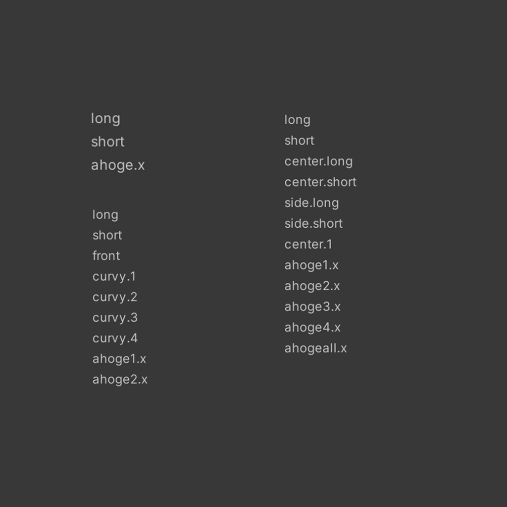 【10 avatars】 Charlotte hair