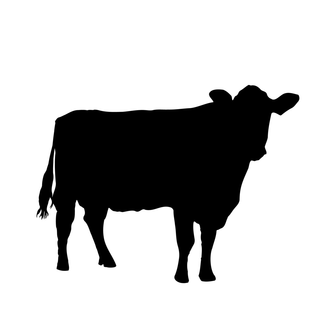 丑年の牛のシルエット画像イラスト Ocplanning Booth