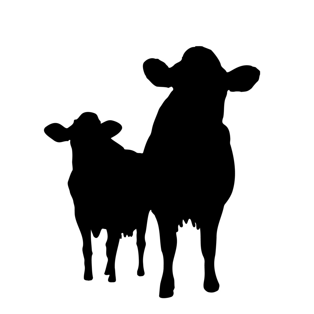 牛のシルエットのイラスト画像 Ocplanning Booth