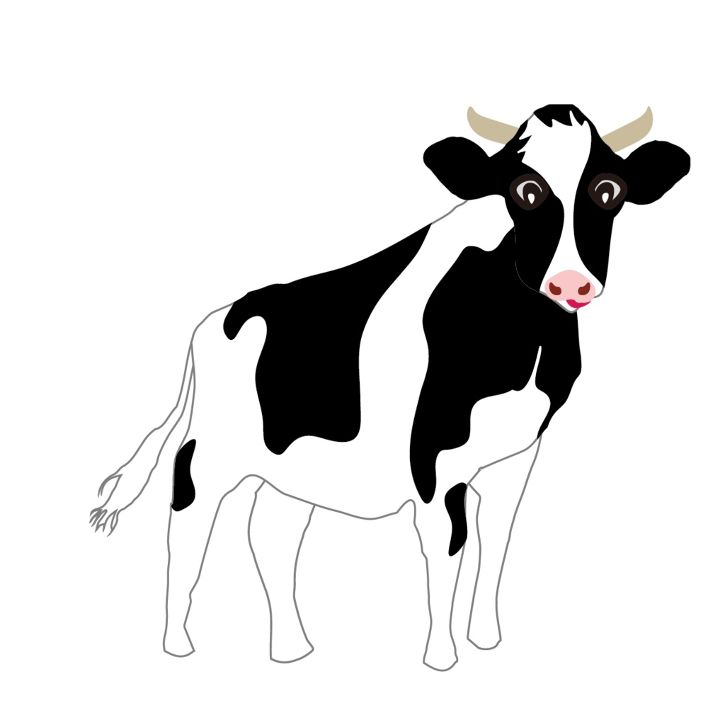 牛のかわいいイラスト 透過png素材 Ocplanning Booth