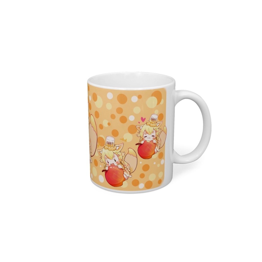 マグカップ　林檎ころころねこる