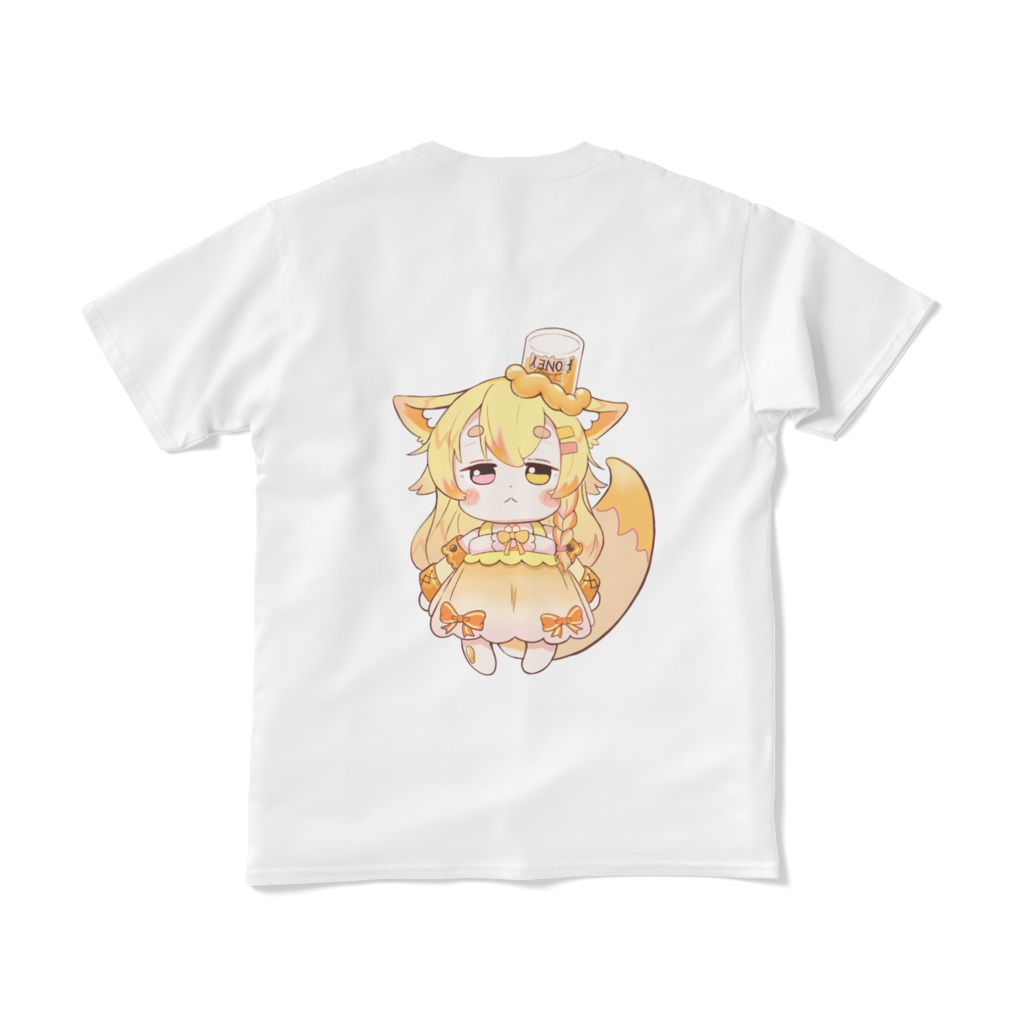 Tシャツ~デフォルメねこるverホワイト