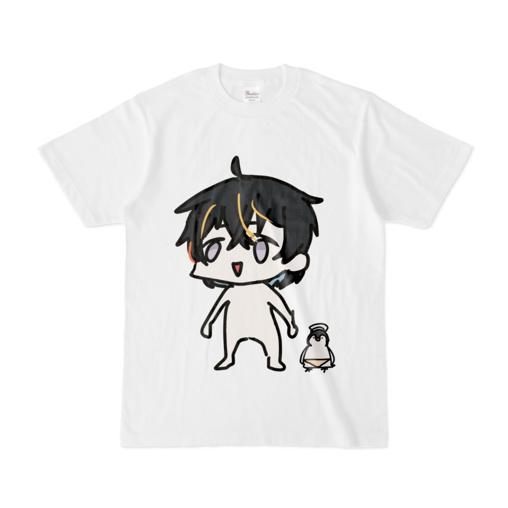 【2周年記念グッズ】片無吟乃Ｔシャツ【すっぽんぽんVer】