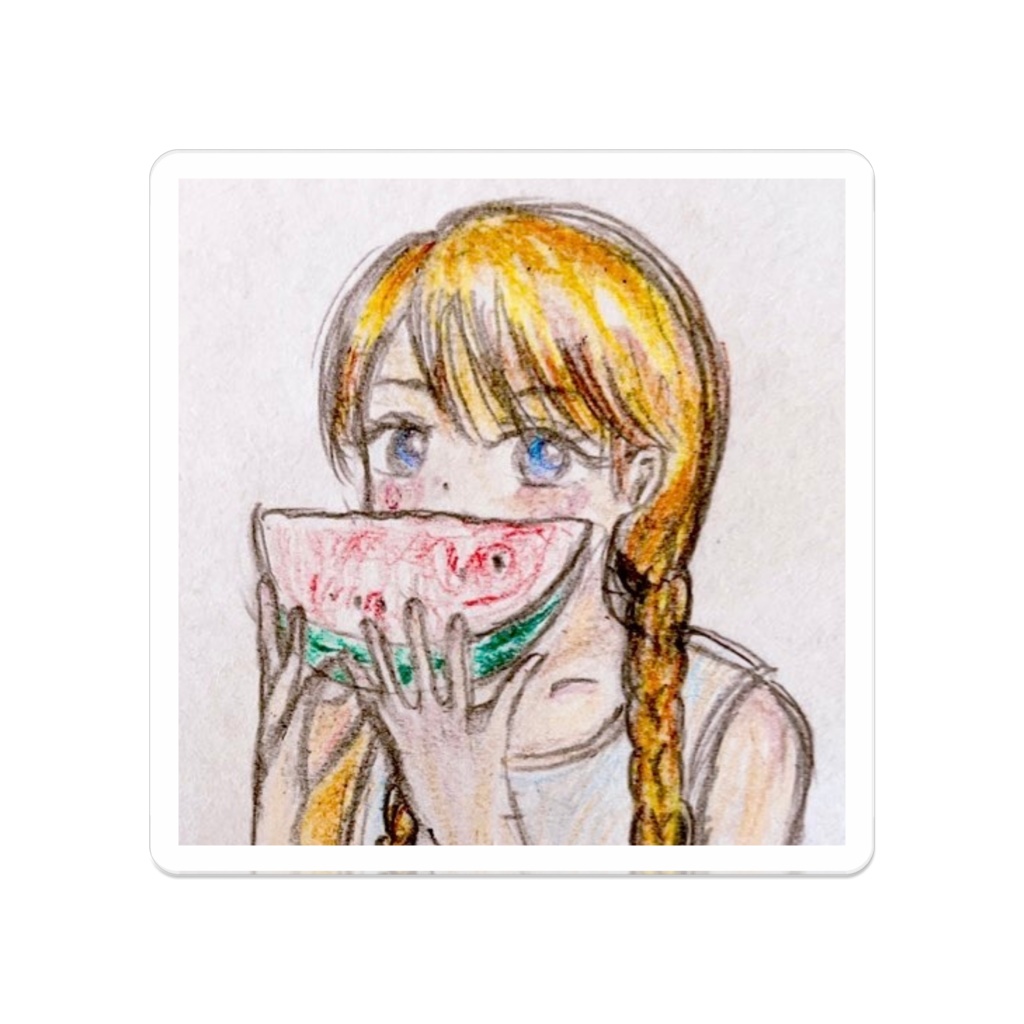 私の夏休み　アクリルバッジ