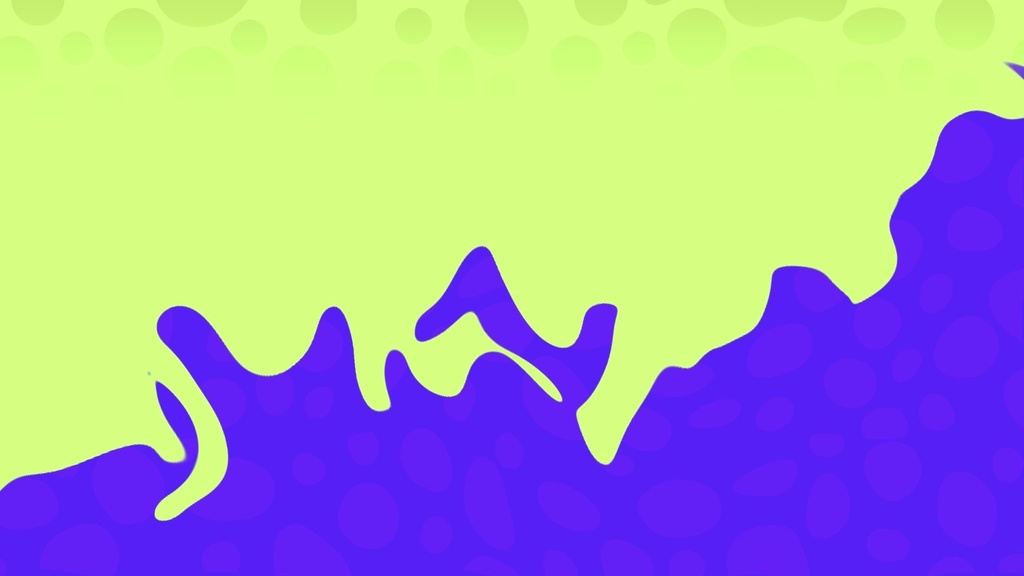 スプラトゥーン風アニメーション配信画面