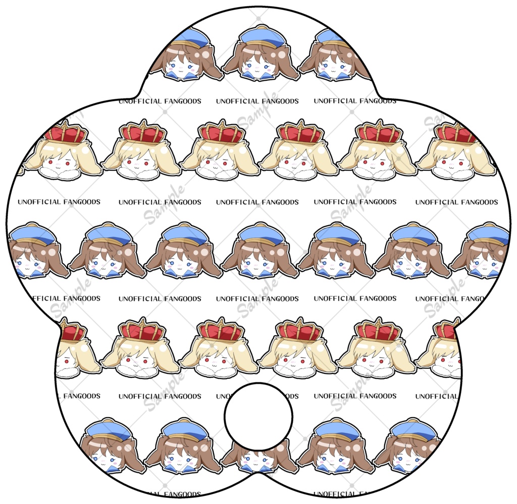 花型うちわ(フレイグ主)
