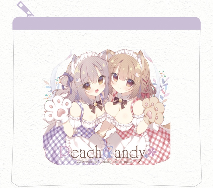 花菜ちゃん＆ひなちゃんクリアポーチ