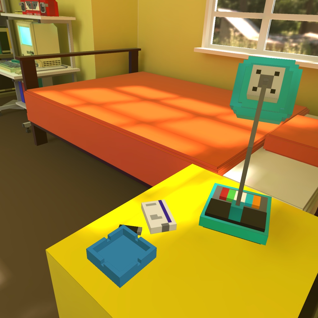 【VRChatワールド】ボクセルレトロな部屋 / Voxel Retro Room