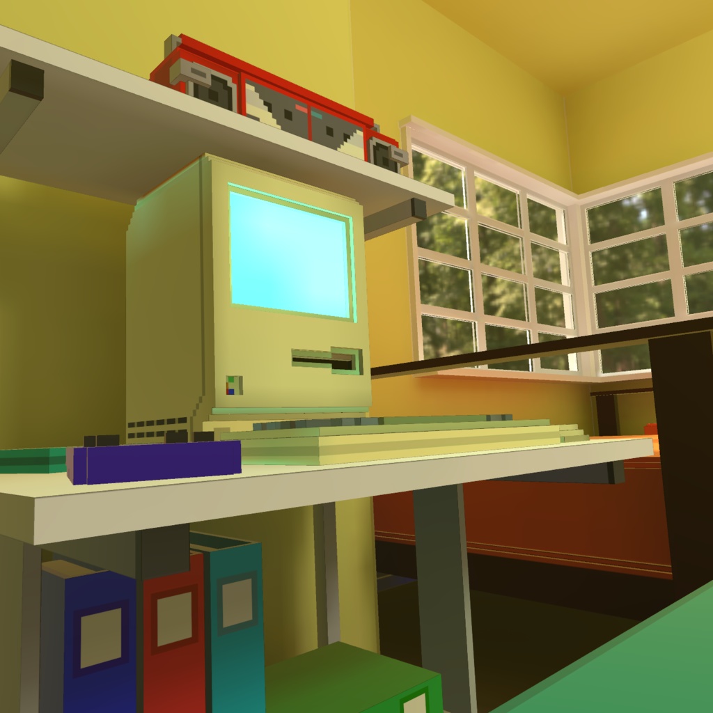 【VRChatワールド】ボクセルレトロな部屋 / Voxel Retro Room