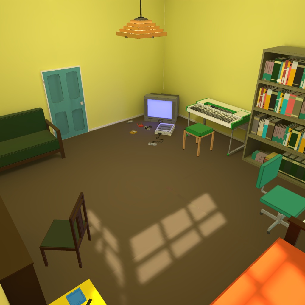 【VRChatワールド】ボクセルレトロな部屋 / Voxel Retro Room