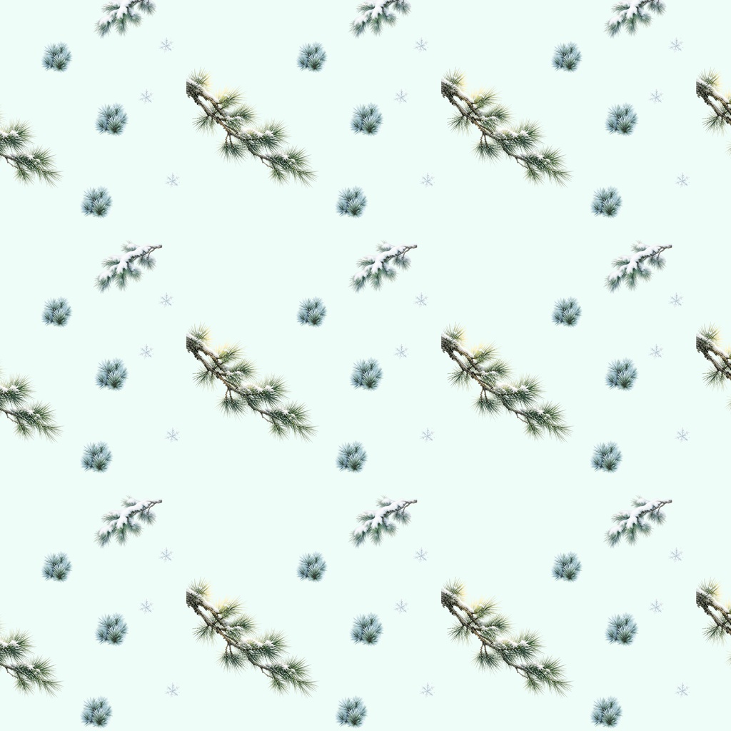 冬の日本庭園モチーフ素材集2(10本セット)|Watercolor Winter Garden Collection2 – 10 Set