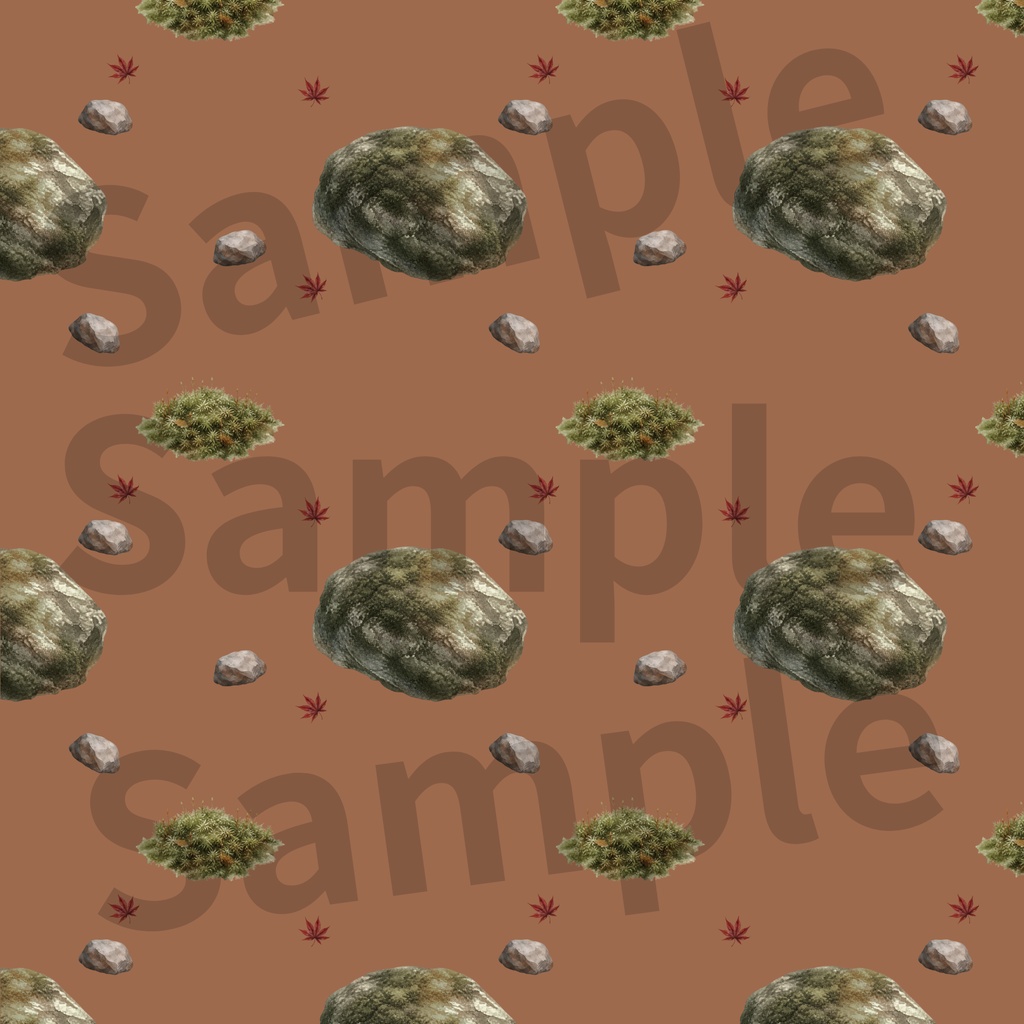 秋の日本庭園モチーフ素材集2(10本セット)Autumn Japanese Garden Motifs2 – 10 Set
