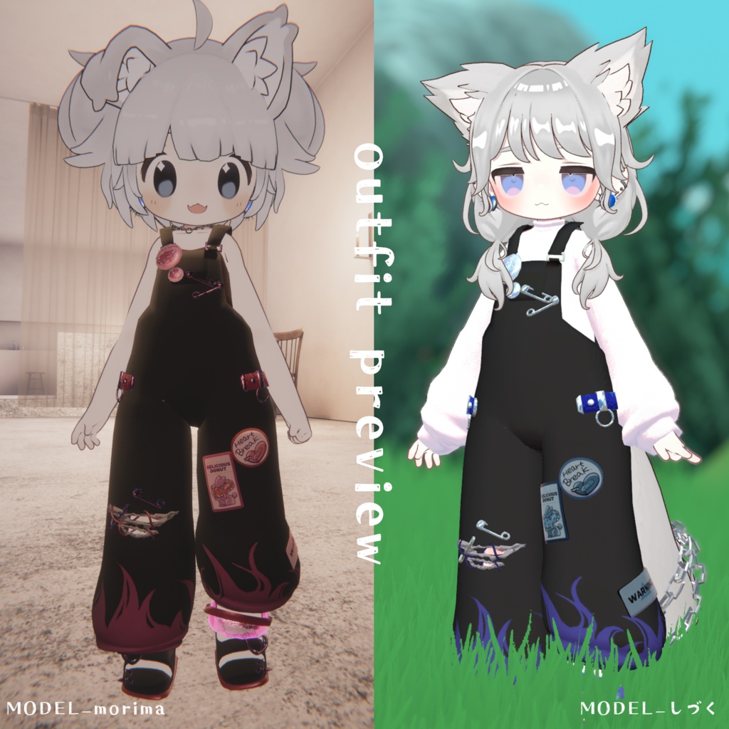 【キプフェル&まめひなた対応】Punk Nyan Gear